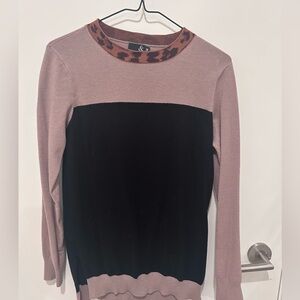 Ampersand Colourblock Knit Sweater | Size M